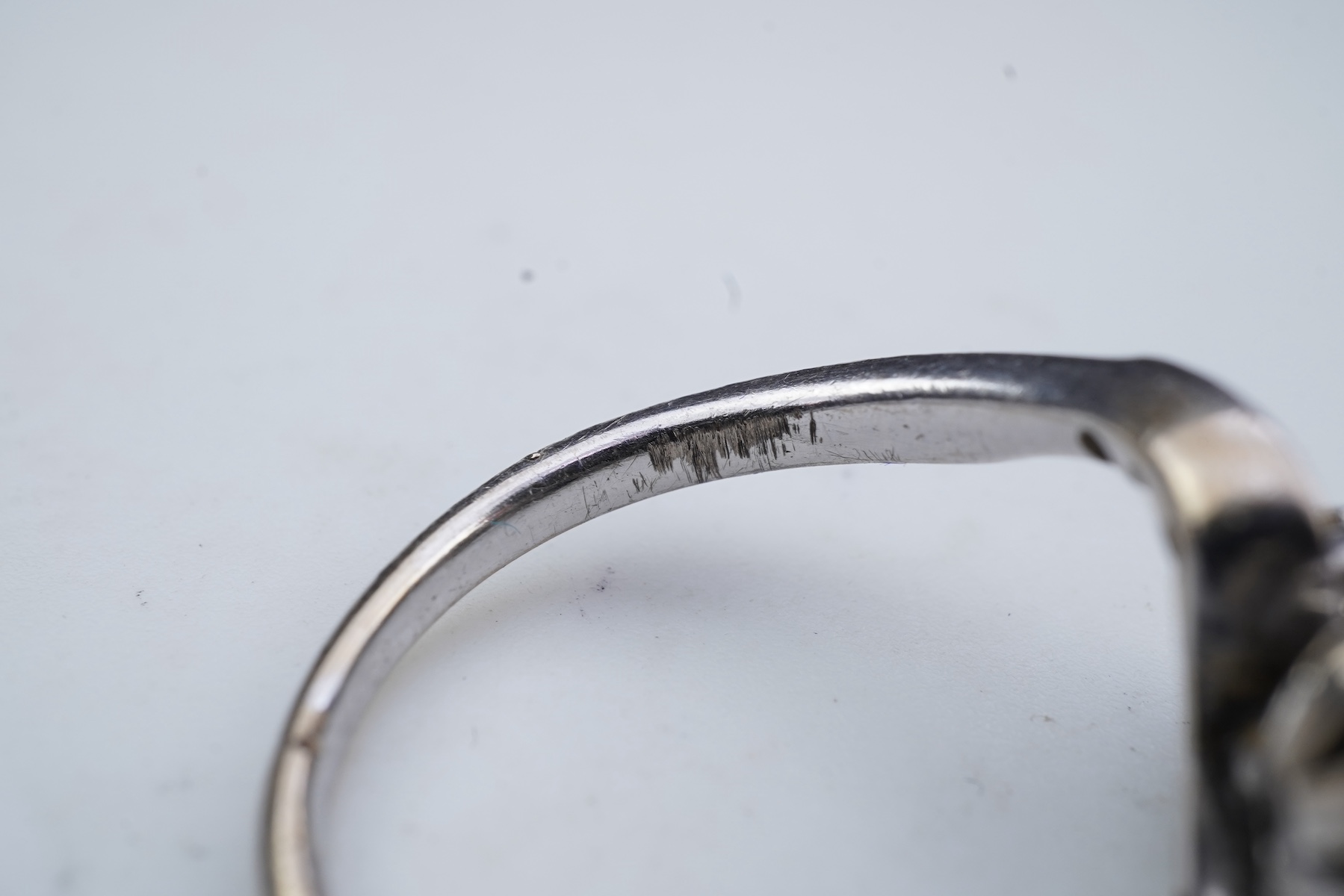 A diamond ring, mid 20th century